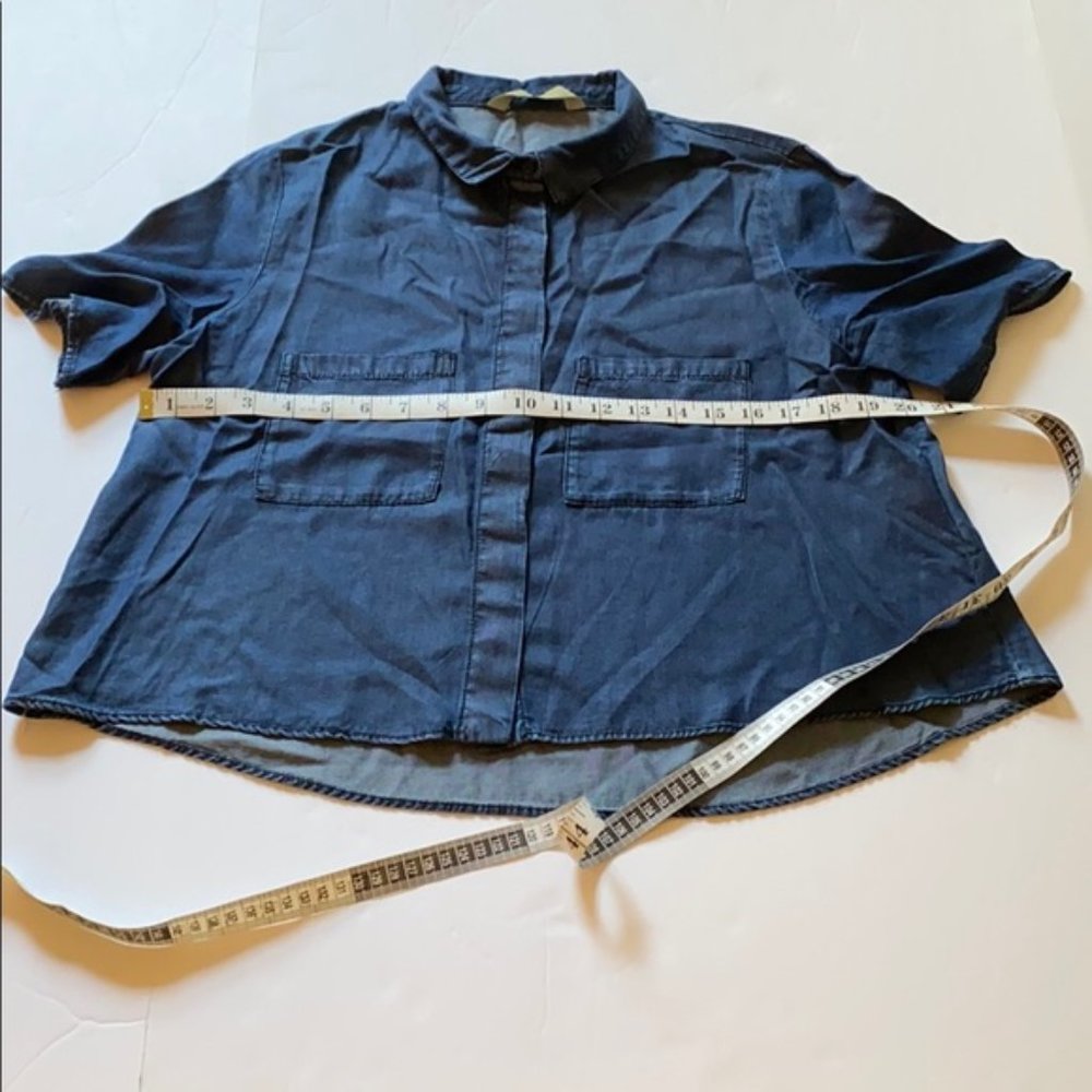 Zara Denim crop top - Picture 4 of 9